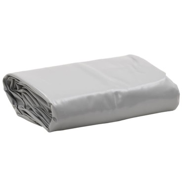 vidaXL Μουσαμάς Γκρι 1,5 x 2,5 μ. 650 γρ./μ²