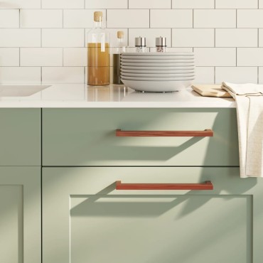 vidaXL Λαβές Ντουλαπιών 20 τεμ. Μπρονζέ 224 χιλ. από Ανοξείδωτο Ατσάλι