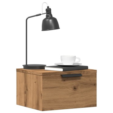 vidaXL Κομοδίνο Επιτοίχιο Αρτισιανή Δρυς 34x30x20 εκ 1 τεμ.