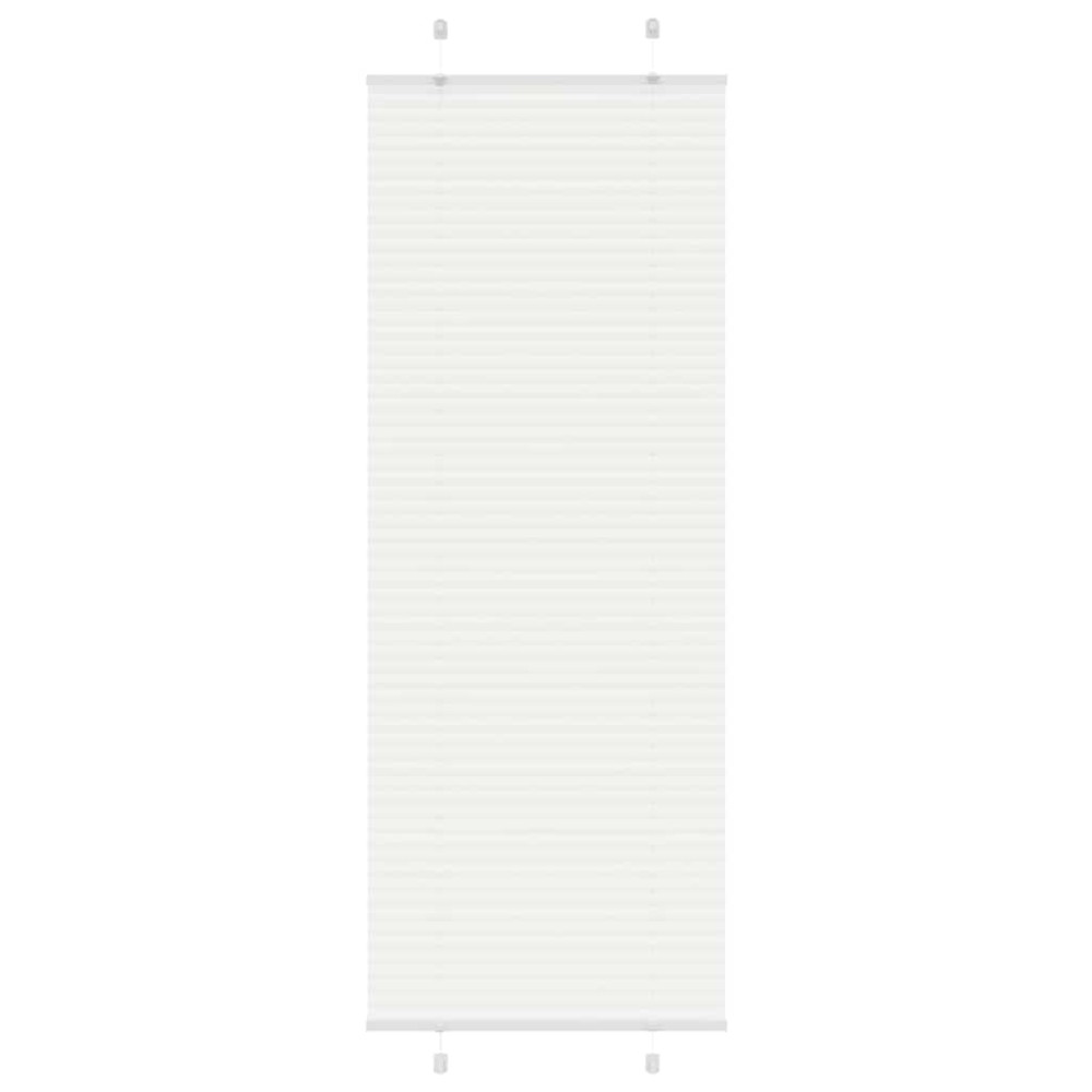 vidaXL Πλισέ περσίδα Λευκό 80x200 cm Πλάτος υφάσματος 79,4 cm