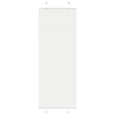 vidaXL Πλισέ περσίδα Λευκό 80x200 cm Πλάτος υφάσματος 79,4 cm