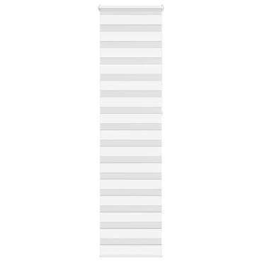 vidaXL Ζέβρα τυφλή Λευκό Πλάτος υφάσματος 55,9 εκ. Πολυεστέρας