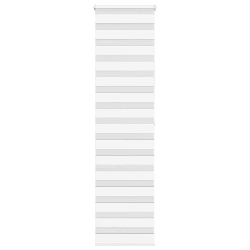 vidaXL Ζέβρα τυφλή Λευκό Πλάτος υφάσματος 60,9 εκ. Πολυεστέρας
