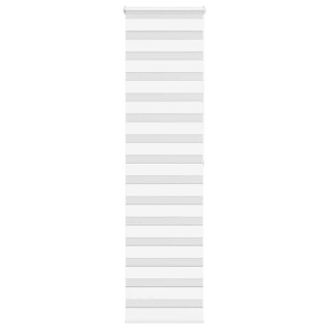 vidaXL Ζέβρα τυφλή Λευκό Πλάτος υφάσματος 60,9 εκ. Πολυεστέρας