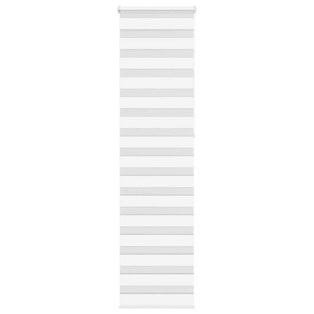vidaXL Ζέβρα τυφλή Λευκό Πλάτος υφάσματος 50,9 εκ. Πολυεστέρας