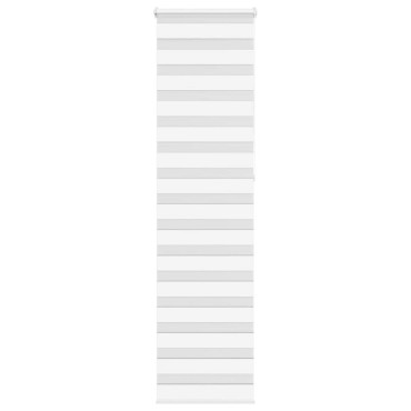 vidaXL Ζέβρα τυφλή Λευκό Πλάτος υφάσματος 50,9 εκ. Πολυεστέρας