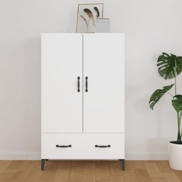 vidaXL Ντουλάπι Λευκό 70x31x115cm από Επεξεργασμένο Ξύλο 1 τεμ.