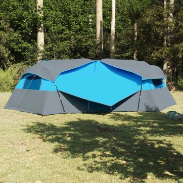 vidaXL Εσωτερική σκηνή με στέγη Μπλε 520 x 520 x 190 εκ ταφτάς