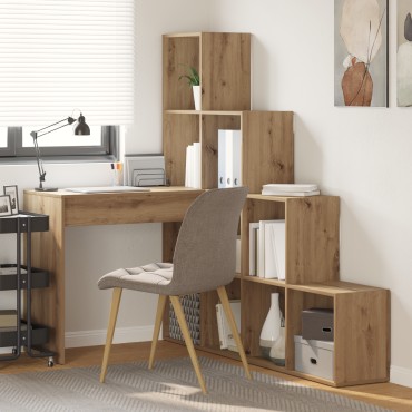 vidaXL Γωνιακό γραφείο Artisan Oak Επεξεργασμένο Ξύλο 149,5x101,5x149,5cm 1 τεμ.