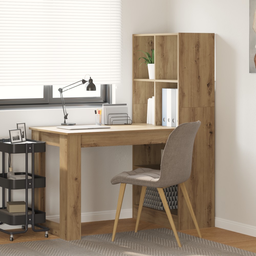vidaXL Γραφείο Artisan Oak Επεξεργασμένο Ξύλο 122x67x145cm 1 τεμ.