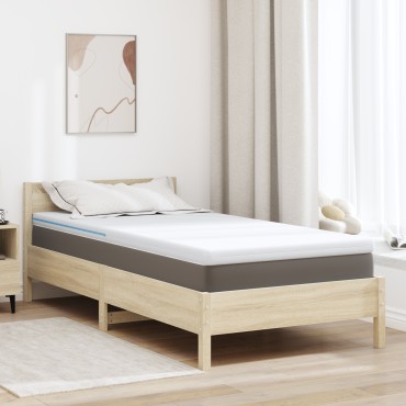 vidaXL Στρώμα επικάλυψης Λευκό 100 x 200 cm Ζακάρ ύφασμα