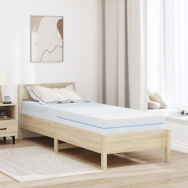 vidaXL Στρώμα Μέτρια σκληρό 80x200cm Λευκό 1 τεμ. - Μονό