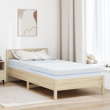 vidaXL Στρώμα Μέτρια σκληρό 100x200cm Λευκό 1 τεμ. - Μονό