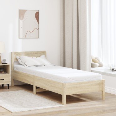 vidaXL Στρώμα Μέτριο 70x200cm Λευκό 1 τεμ. - Μονό
