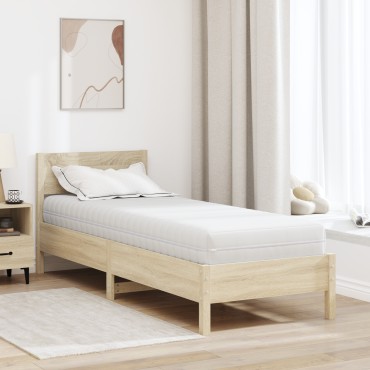 vidaXL Στρώμα Λευκός 80x200cm Τσέπες ελατηρίων 1 τεμ. - Μονό