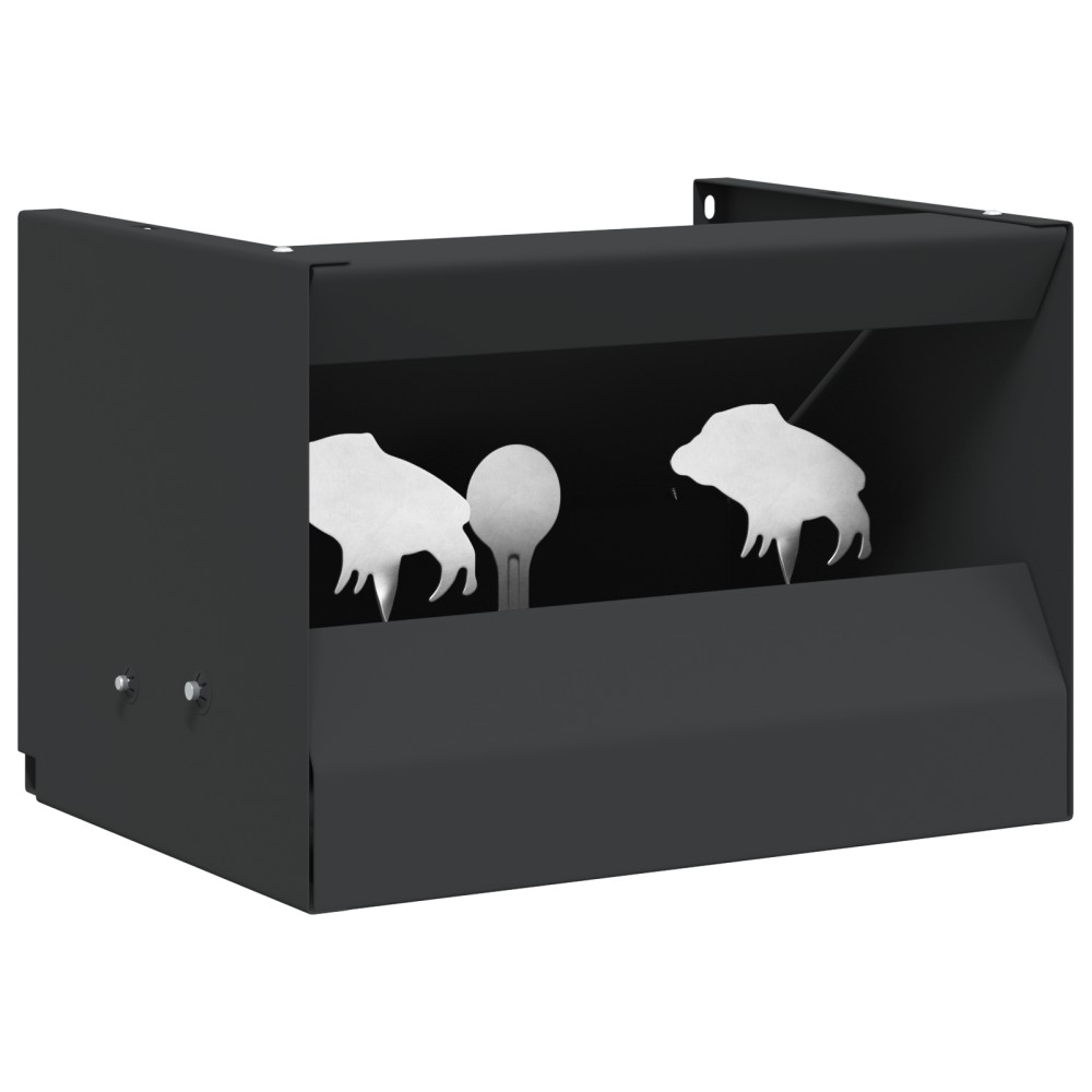 vidaXL Κουτί Παγίδας Σφαιρών Μαύρο 29 x 22 x 20 εκ Ατσάλι