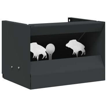 vidaXL Κουτί Παγίδας Σφαιρών Μαύρο 29 x 22 x 20 εκ Ατσάλι