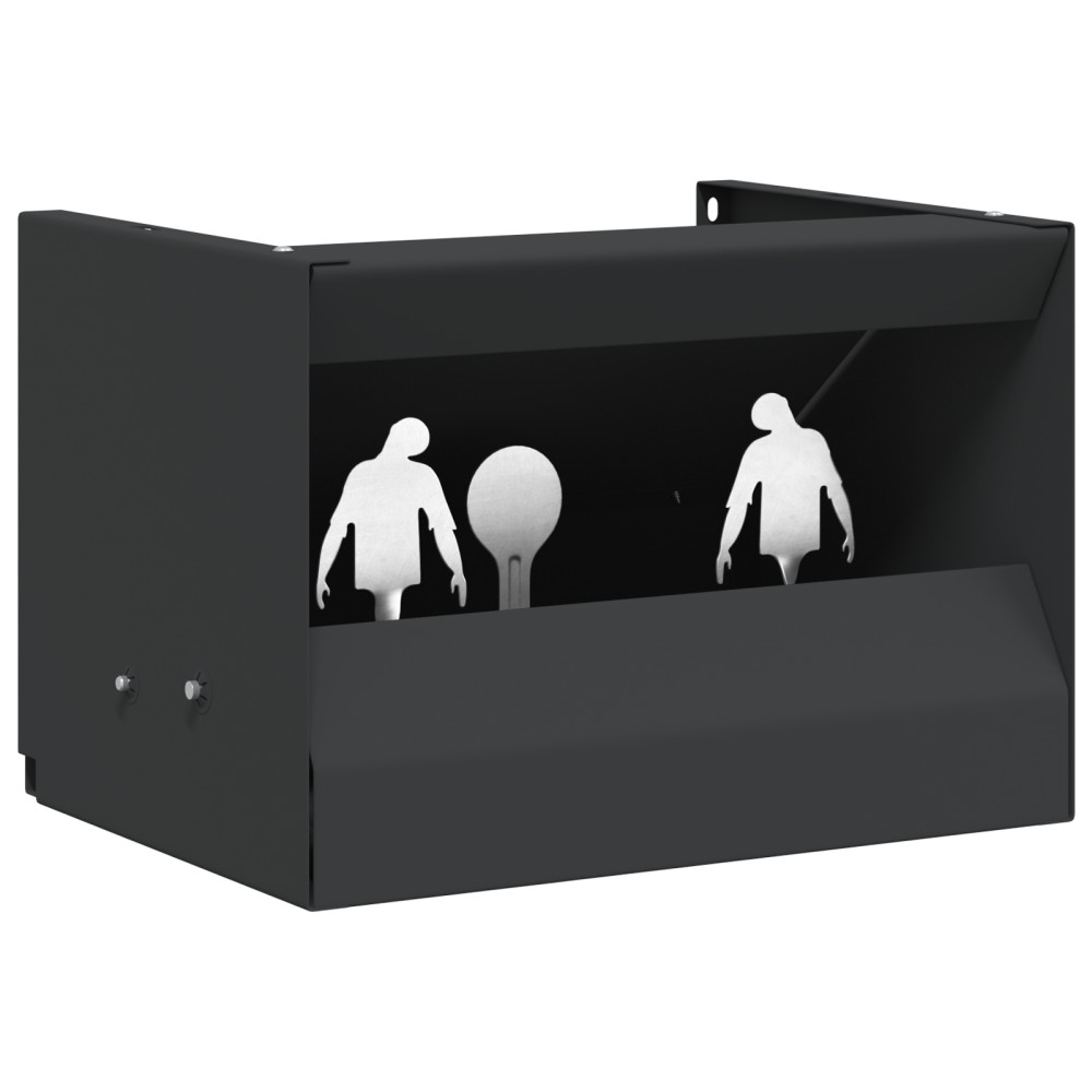 vidaXL Κουτί Παγίδας Σφαιρών Μαύρο 29 x 22 x 20 εκ Ατσάλι