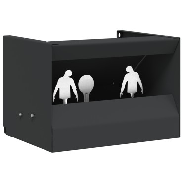 vidaXL Κουτί Παγίδας Σφαιρών Μαύρο 29 x 22 x 20 εκ Ατσάλι