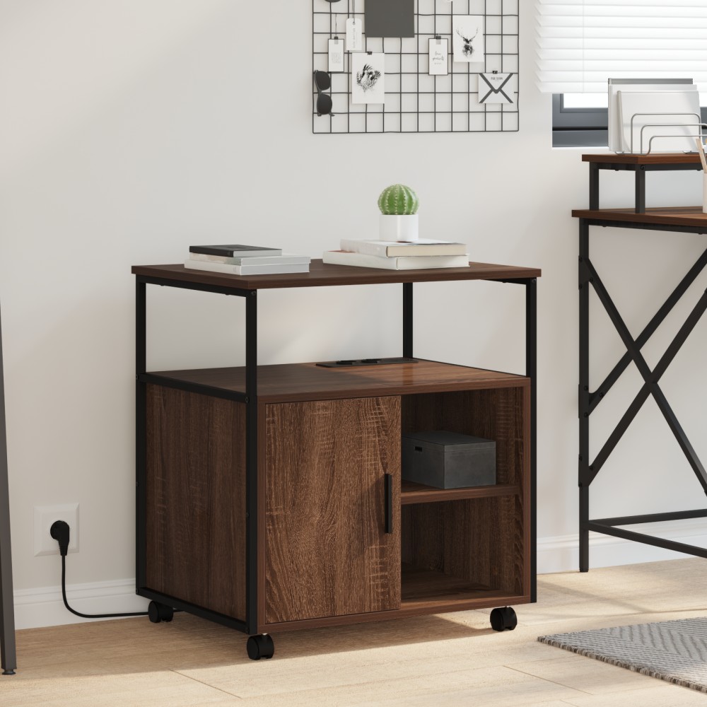 vidaXL Ντουλάπα με Σταθμό Φόρτισης 61x46x67cm Επεξεργασμένο Ξύλο 1 τεμ.