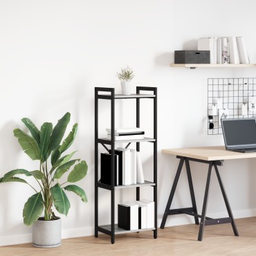 vidaXL Ράφι Βιβλίων 40x30x119cm Επεξεργασμένο Ξύλο Γκρι sonoma 1 τεμ.