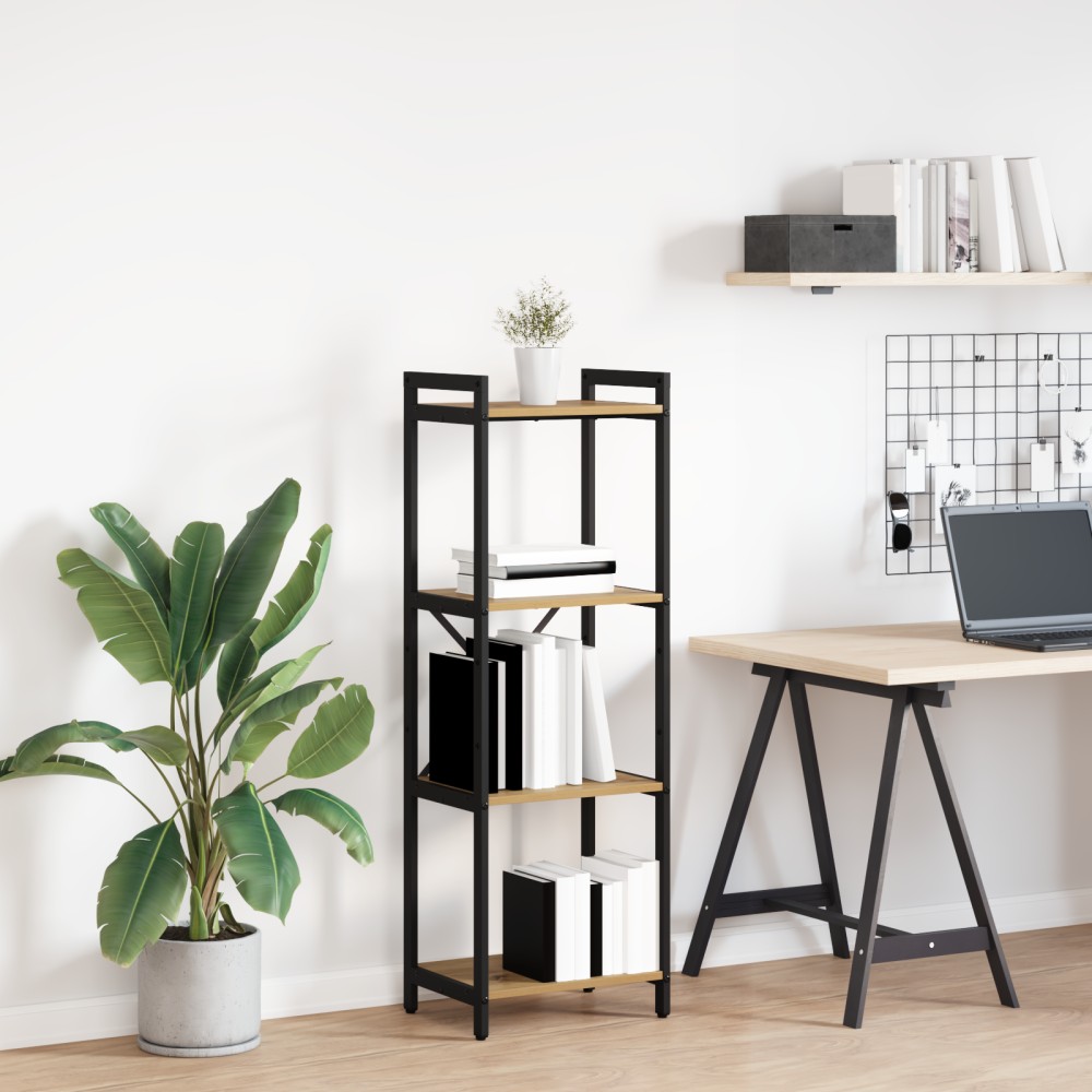 vidaXL Ράφι Βιβλίων 40x30x119cm Επεξεργασμένο Ξύλο Artisan Oak 1 τεμ.