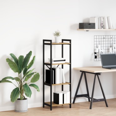 vidaXL Ράφι Βιβλίων 40x30x119cm Επεξεργασμένο Ξύλο Artisan Oak 1 τεμ.