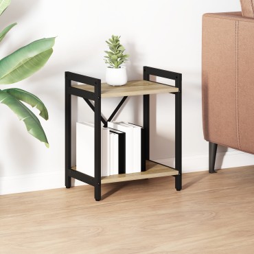 vidaXL Ράφι Βιβλίων 40x30x50cm Επεξεργασμένο Ξύλο Δρύς Sonoma 1 τεμ.
