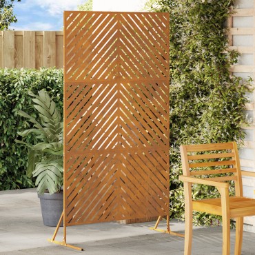 vidaXL Οθόνη Ιδιωτικότητας 100x50x180cm Σκ rusty