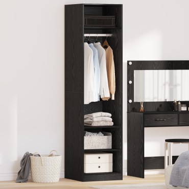 vidaXL Ντουλάπι Μαύρη Οξυά 50x50x200cm Επεξεργασμένο Ξύλο