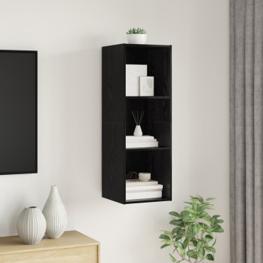 vidaXL Σετ επίπλου τηλεόρασης 37x37x107cm Μαύρη Οξυά