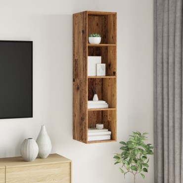 vidaXL Σετ επίπλου τηλεόρασης 37x37x142,5cm Παλιό Ξύλο