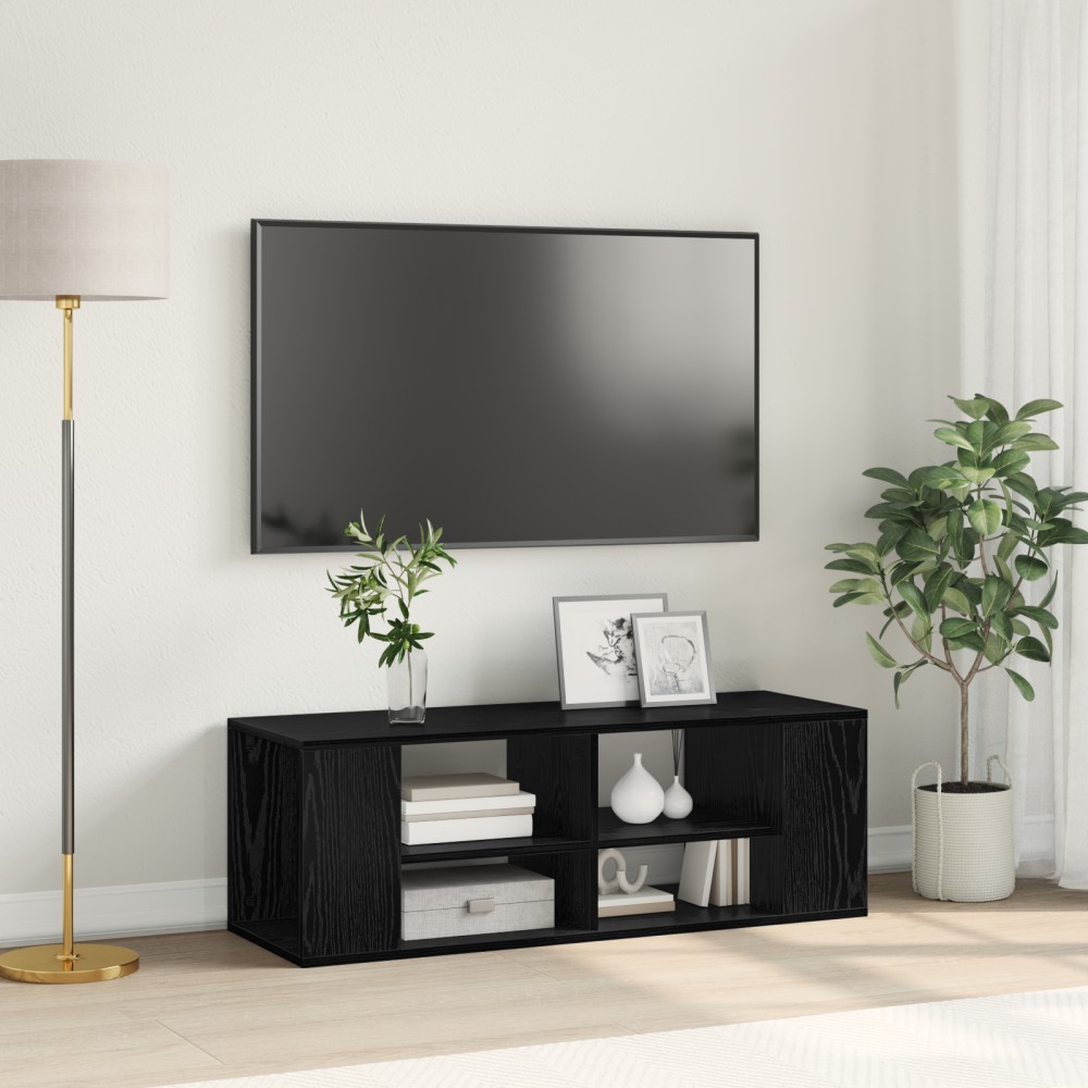 vidaXL Σετ επίπλου τηλεόρασης 102x35x35cm Μαύρη Οξυά