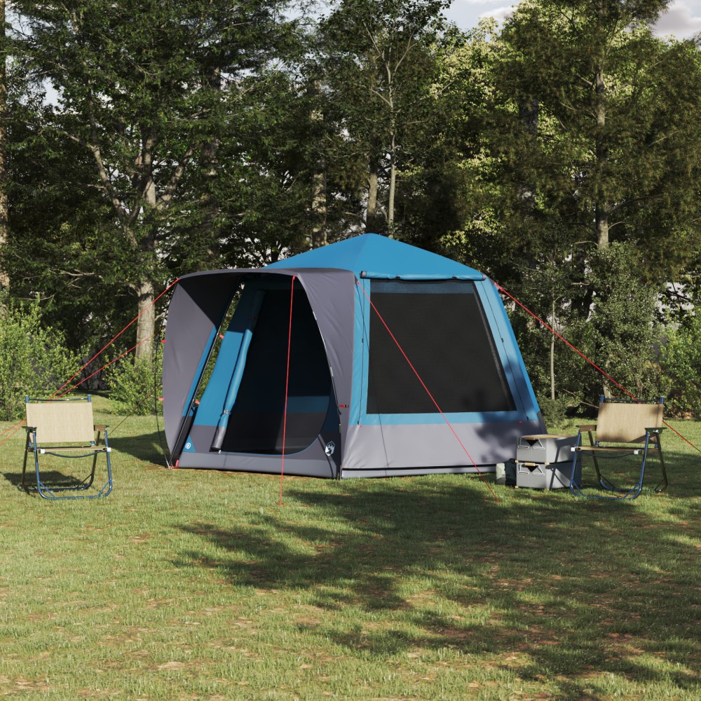 vidaXL Σκηνή Camping Καταφύγιο Μπλε 420 x 420 x 227 εκ Πολυεστέρας