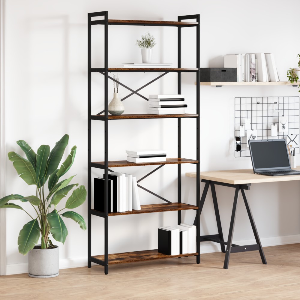 vidaXL Ράφι Βιβλίων 80x30x189,5cm Επεξεργασμένο Ξύλο 1 τεμ.