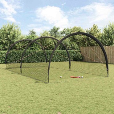 vidaXL Μπέιζμπολ & Σόφτμπολ Μαύρο 702 x 369,5 x 243,5 εκ. Πολυεστέρας