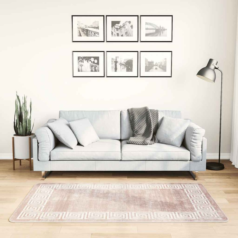 vidaXL Χαλί Πλενόμενο Μπεζ 80x150cm
