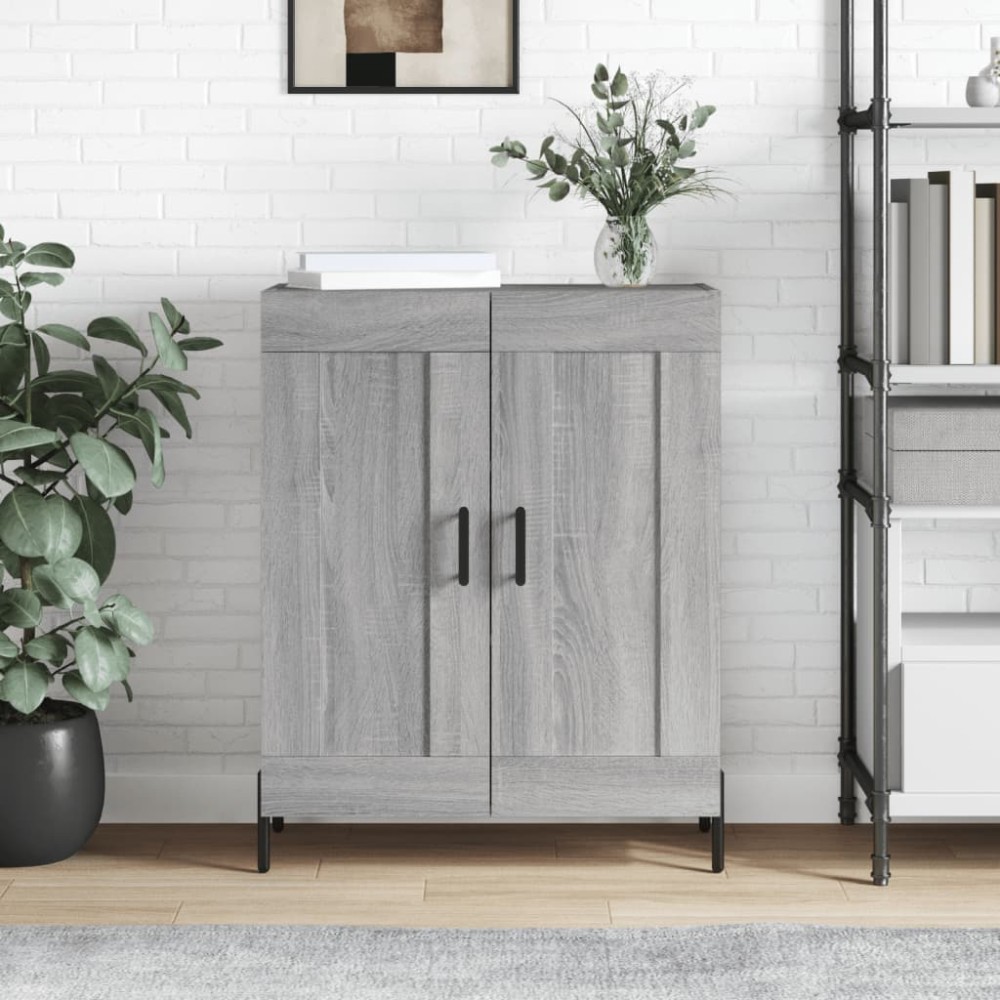 vidaXL Ντουλάπι Γκρι Sonoma 69,5x34x90cm από Επεξεργασμένο Ξύλο 1 τεμ.