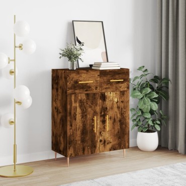 vidaXL Ντουλάπι Καπνιστή Δρυς 69,5x34x90cm Επεξεργασμένο Ξύλο 1 τεμ.