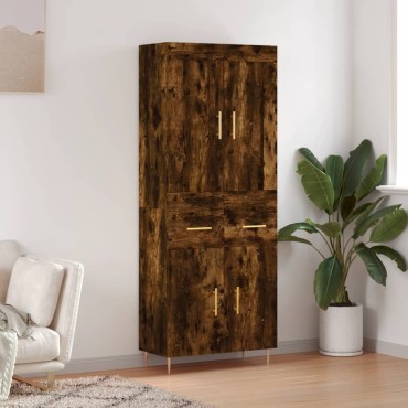 vidaXL Ντουλάπι Καπνιστή Δρυς 69,5x34x180cm από Επεξεργασμένο Ξύλο 1 τεμ.