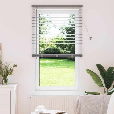 vidaXL Βενετσιάνικες Ρόδες Ασημί 175 x 80 εκ Αλουμίνιο