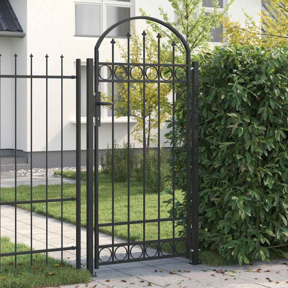 vidaXL Στύλος Περιφράξεων ASSEN 200 x 88 x 14 εκ. Ατσάλι Κλειδώσιμο