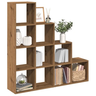 vidaXL Βιβλιοθήκη/Διαχωριστικό Χώρου 4 Επ. 131,5x29x131,5cm Επ. Ξύλο 1 τεμ.