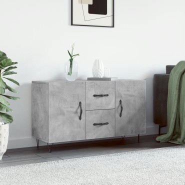 vidaXL Ντουλάπι Γκρι Σκυροδέματος 100x36x60cm Επεξεργασμένο Ξύλο 1 τεμ.