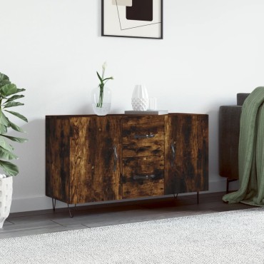 vidaXL Μπουφές Καπνιστή Δρυς 100x36x60cm Επεξεργασμένο Ξύλο 1 τεμ.