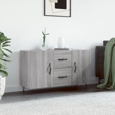 vidaXL Μπουφές Γκρι Sonoma 100x36x60cm από Επεξεργασμένο Ξύλο 1 τεμ.