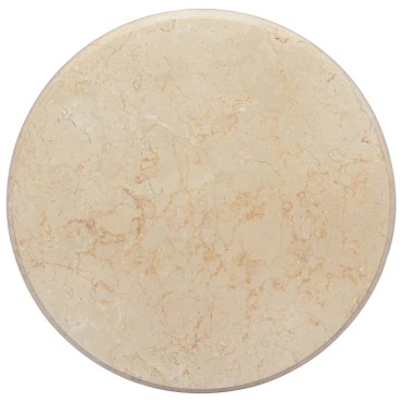 vidaXL Επιφάνεια Τραπεζιού Κρεμ 50x2,5cm Μαρμάρινη 1 τεμ.