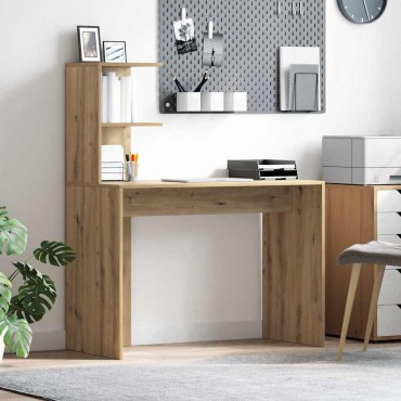 vidaXL Γραφείο Artisan Oak 102x50x124cm Επεξεργασμένο Ξύλο 1 τεμ.