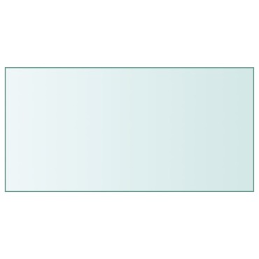 vidaXL Επιφάνεια Τραπεζιού Διαφανής 50x100cm από Ψημένο Γυαλί 1 τεμ.