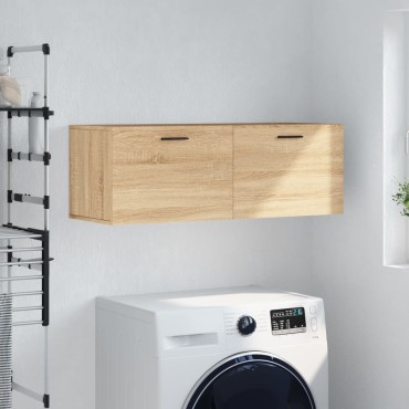 vidaXL Ντουλάπι Τοίχου Sonoma Δρυς 100x36,5x35cm Επεξεργ. Ξύλο 1 τεμ.